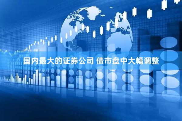 国内最大的证券公司 债市盘中大幅调整